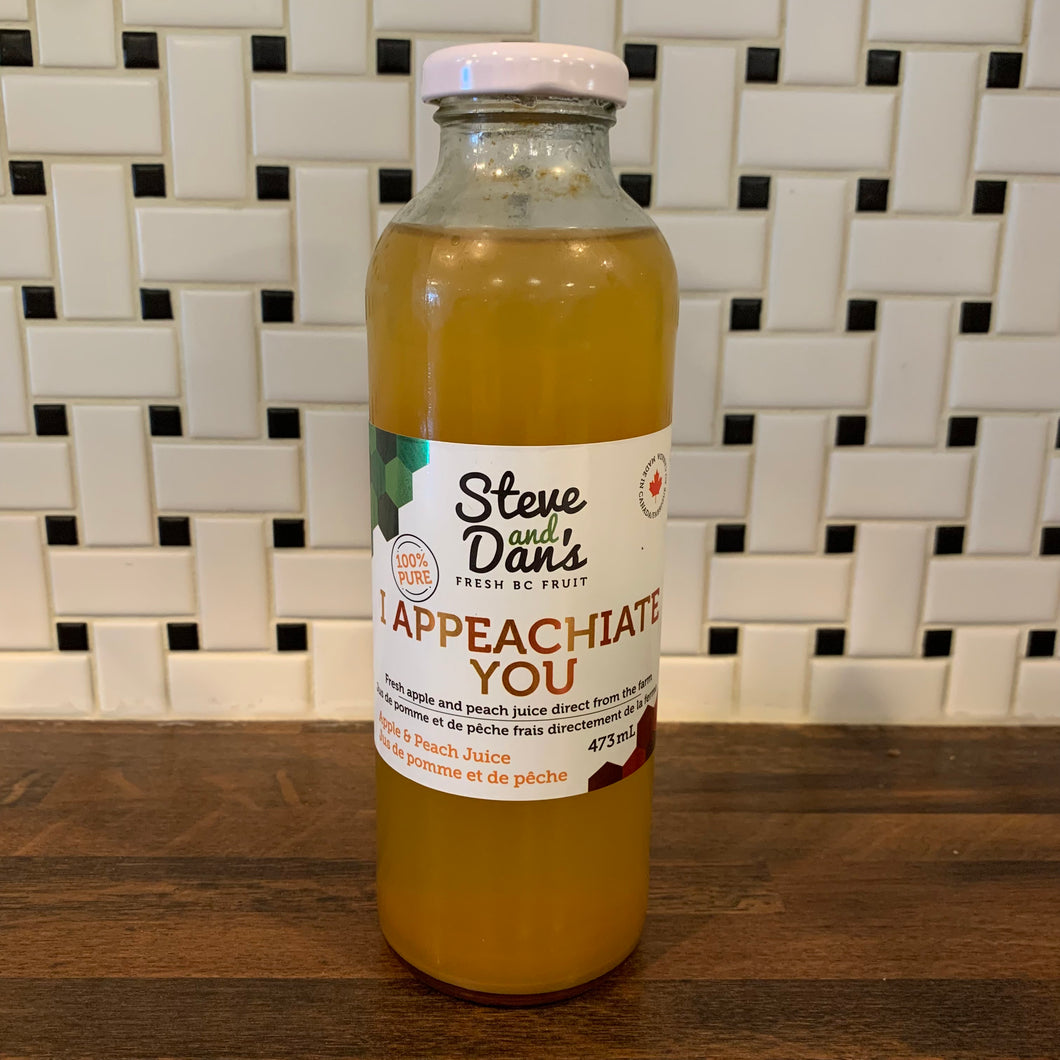 Apple Peach Juice (473ml Bottle)